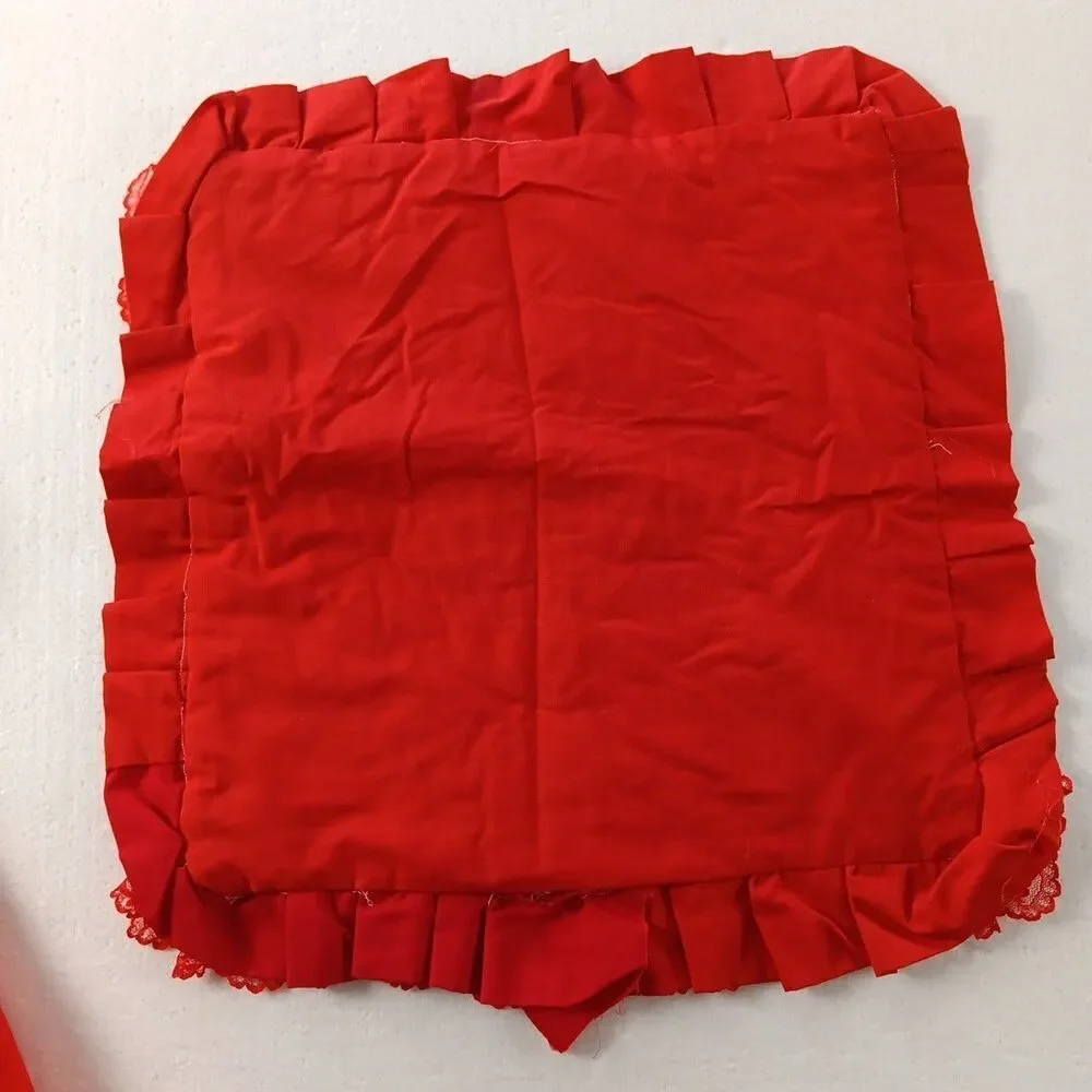 Teddy Bears Quilted Panels Pillow Americana Vintage Fabric Project